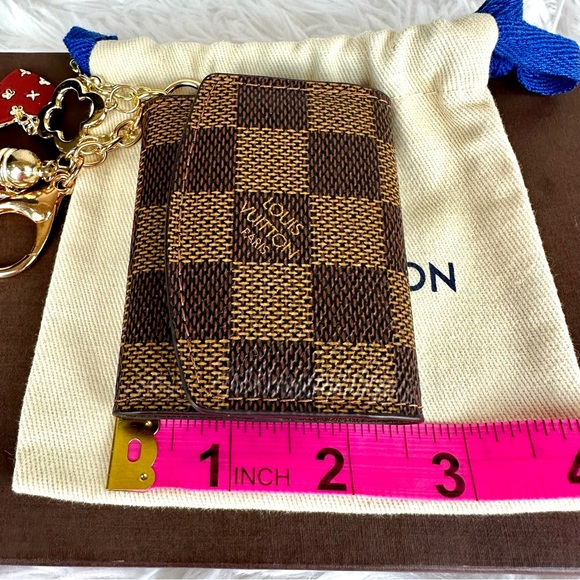 Louis Vuitton Damier Ebene keychain bag charm key fob holder custom key⦠- Picture 12 of 12